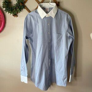 NWT brooks brothers blue dress shirt